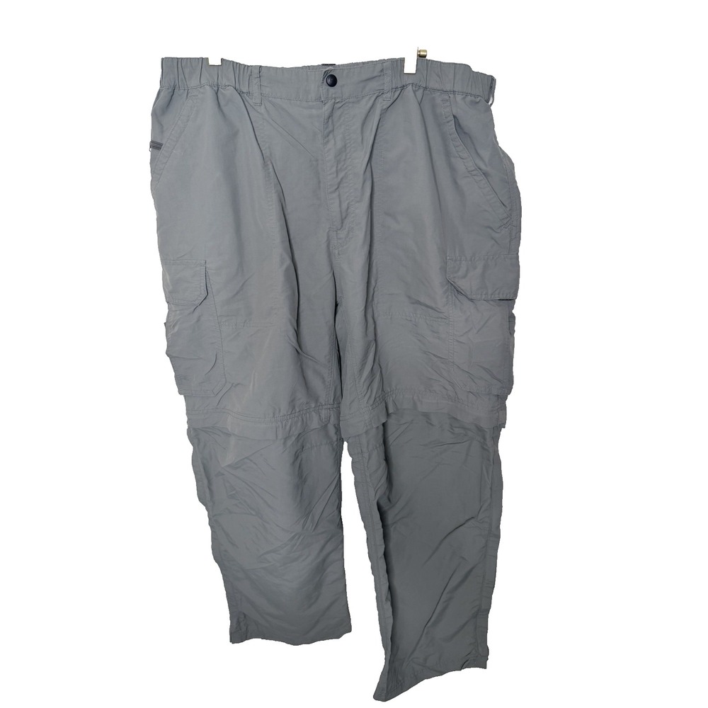 REI‎ Men's Hiking Pants Size XXL Green Zip Off Convertible Outdoor Gorpcore